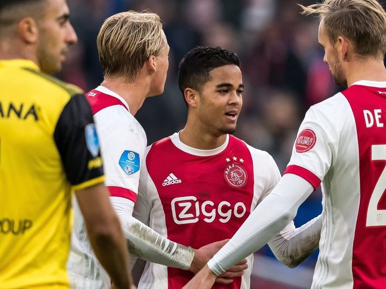 Watch: Ajax's Kluivert completes stunning treble | theScore.com