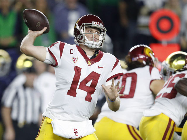 Report: Potential No. 1 pick Darnold won't throw at combine