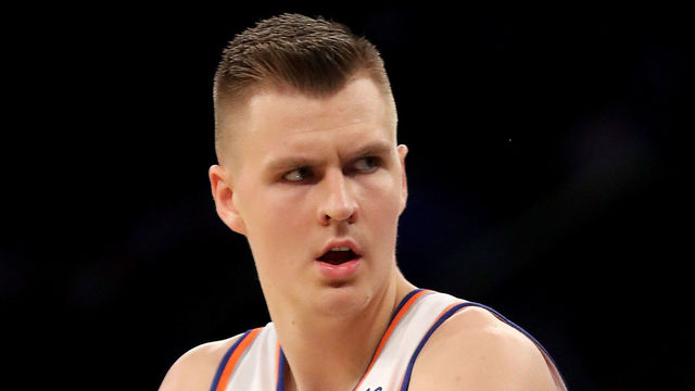 Knicks' Porzingis sprains right ankle; X-rays negative