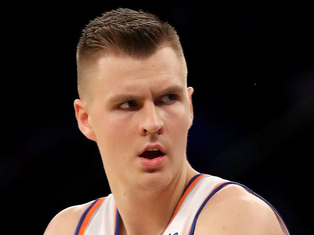 Knicks' Porzingis sprains right ankle; X-rays negative