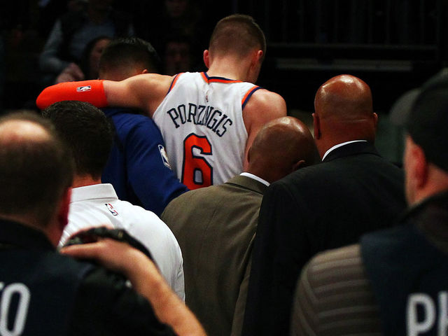 Porzingis on ankle sprain: I heal so quickly 'they call me the lizard'