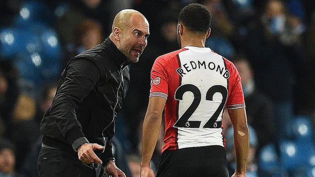 Redmond rejects speculation Guardiola berated him: 'He complimented me'