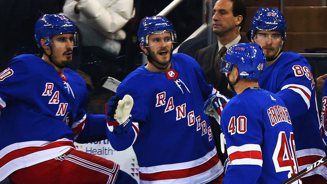 Rangers' Grabner scores 2 empty-netters to complete hat trick