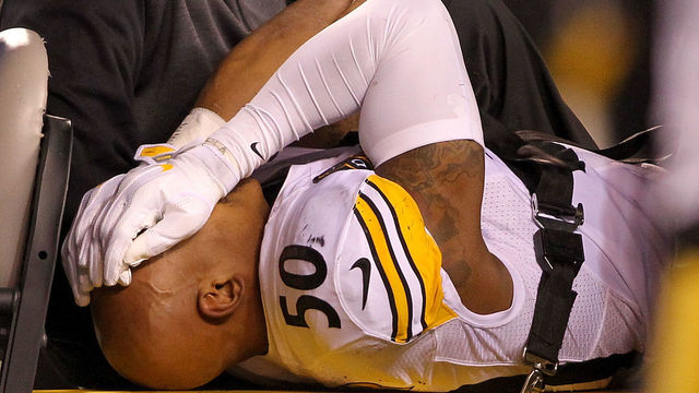 Report: Steelers' Shazier diagnosed with spinal contusion