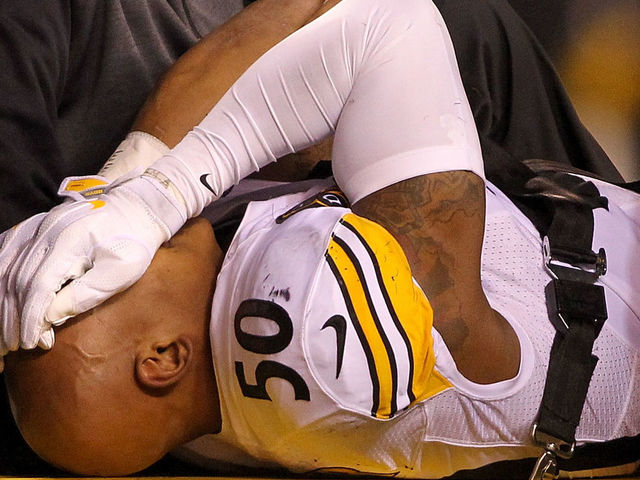 Report: Steelers' Shazier diagnosed with spinal contusion