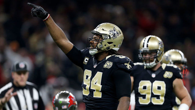 Cam Jordan shooting for rare football 'triple-double'