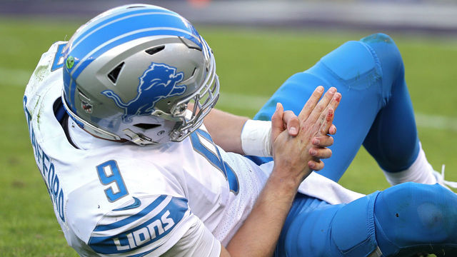 Caldwell: Stafford 'not out of the woods yet' regarding hand injury