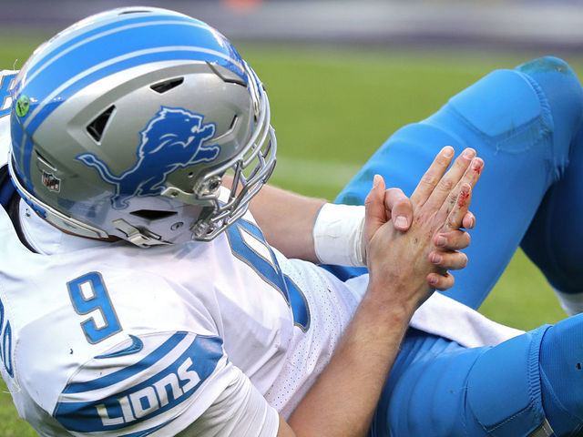 Caldwell: Stafford 'not out of the woods yet' regarding hand injury