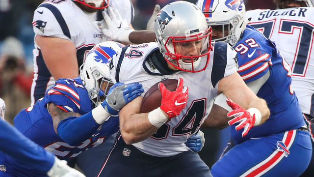 Report: Patriots' Burkhead will play vs. Jaguars despite questionable tag
