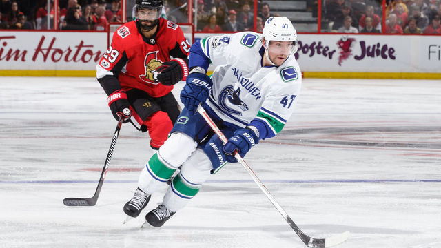Canucks' Baertschi out 4-6 weeks with fractured jaw