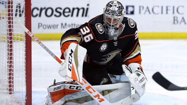 Watch: Gibson's miraculous saves preserve Ducks' win over Canes