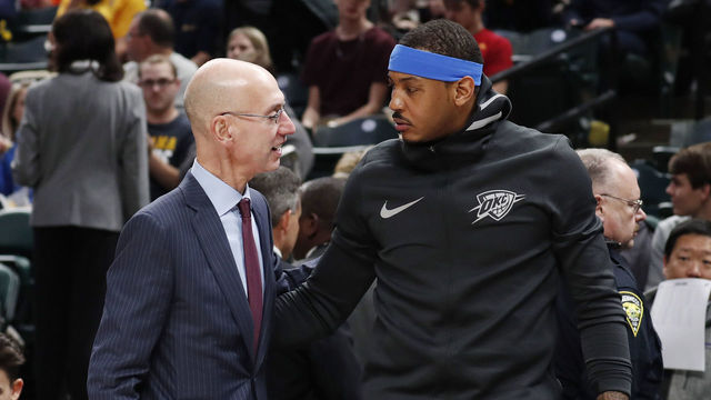 Melo 'done with refs' after Westbrook ejection, Donovan technical
