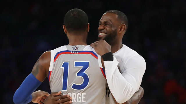Report: LeBron 'aggressively recruited' George to Cavs last summer