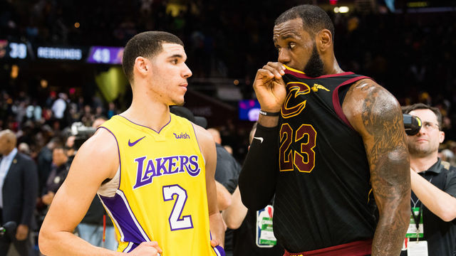 Watch: LeBron's secret chat with Lonzo exposed