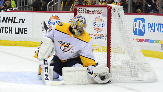 Saros makes Predators history in shutout win over Oilers