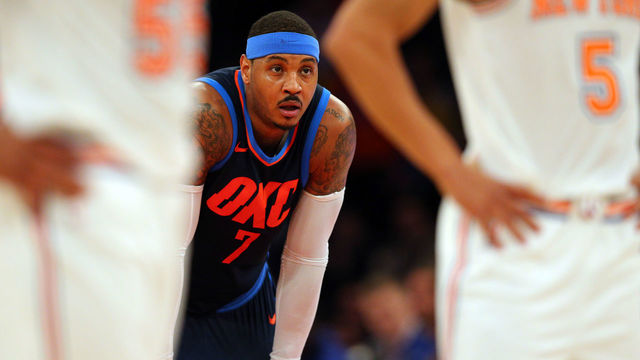 Knicks hold Melo scoreless in 2nd half of long-awaited MSG return