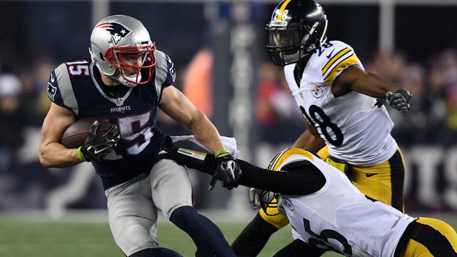 Patriots' Hogan out for clash with Steelers, Britt active