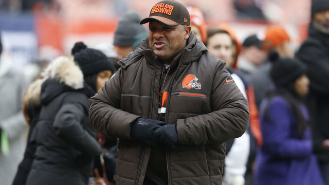 Hue Jackson gives confusing response to Jarvis Landry's speech