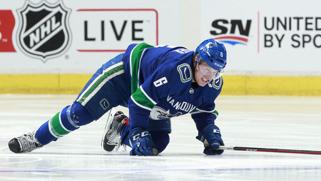 Canucks lose star rookie Boeser to foot injury