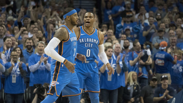 Melo accepts smaller role in win vs. Nuggets: 'I'm good with it, if we win'