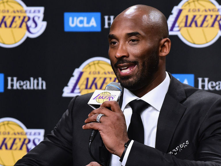 Watch: Kobe ends jersey retirement ceremony with 'Mamba Out' speech ...