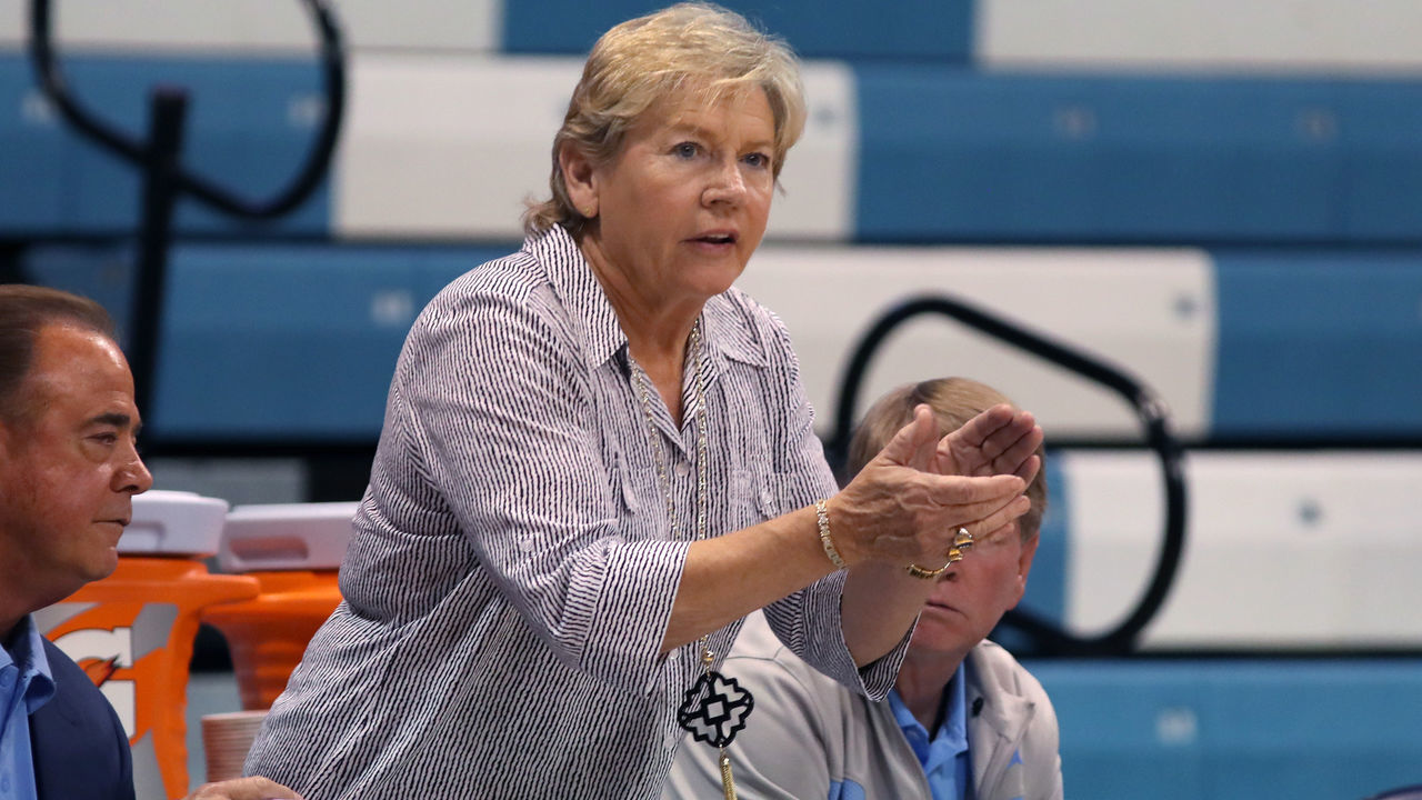 02 November 2016: UNC head coach Sylvia Hatchell. The University of North Carolina Tar Heels hosted the Carson-Newman University Lady Eagles at Carmichael Arena in Chapel Hill, North Carolina in a 2016-17 NCAA Women's Basketball exhibition game. UNC won the game 96-70. (Photo by Andy Mead/YCJ/Icon Sportswire via Getty Images)