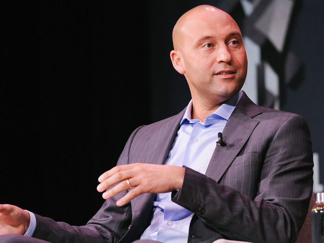 NEW YORK, NY - OCTOBER 26: Derek Jeter speaks onstage for Derek Jeter On Finding Professional Fulfillment After The Dream Career Featuring Derek Jeter, Founder, The Players' Tribune, And Jeff Levick, CEO, The Players' Tribune during Fast Company Innovation Festival at 92nd Street Y on October 26, 2017 in New York City. (Photo by Craig Barritt/Getty Images for Fast Company)