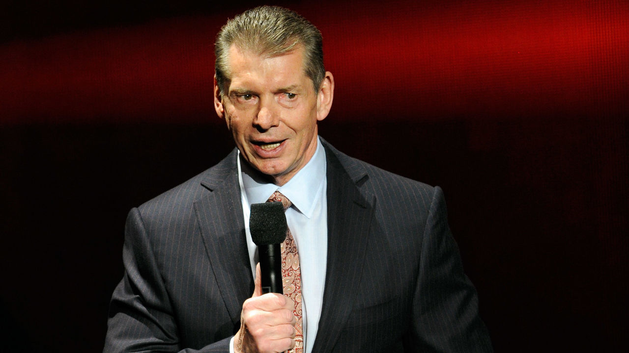 LAS VEGAS, NV - JANUARY 08: WWE Chairman and CEO Vince McMahon speaks at a news conference announcing the WWE Network at the 2014 International CES at the Encore Theater at Wynn Las Vegas on January 8, 2014 in Las Vegas, Nevada. The network will launch on February 24, 2014 as the first-ever 24/7 streaming network, offering both scheduled programs and video on demand. The USD 9.99 per month subscription will include access to all 12 live WWE pay-per-view events each year. CES, the world's largest annual consumer technology trade show, runs through January 10 and is expected to feature 3,200 exhibitors showing off their latest products and services to about 150,000 attendees.