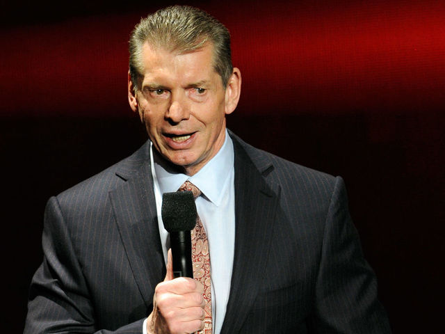 LAS VEGAS, NV - JANUARY 08: WWE Chairman and CEO Vince McMahon speaks at a news conference announcing the WWE Network at the 2014 International CES at the Encore Theater at Wynn Las Vegas on January 8, 2014 in Las Vegas, Nevada. The network will launch on February 24, 2014 as the first-ever 24/7 streaming network, offering both scheduled programs and video on demand. The USD 9.99 per month subscription will include access to all 12 live WWE pay-per-view events each year. CES, the world's largest annual consumer technology trade show, runs through January 10 and is expected to feature 3,200 exhibitors showing off their latest products and services to about 150,000 attendees.