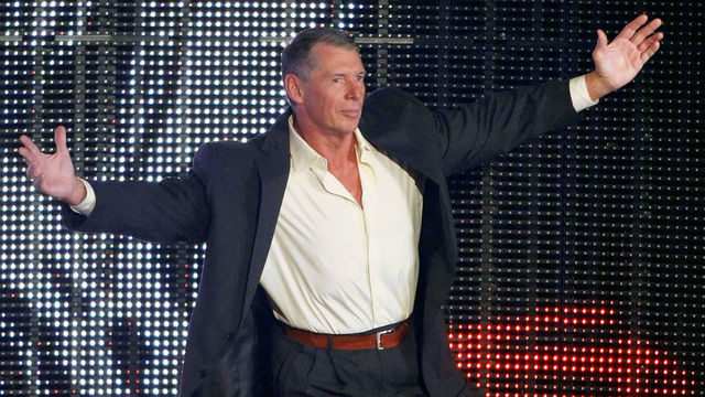 LAS VEGAS - AUGUST 24: World Wrestling Entertainment Inc. Chairman Vince McMahon is introduced during the WWE Monday Night Raw show at the Thomas & Mack Center August 24, 2009 in Las Vegas, Nevada.