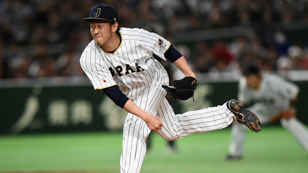TOKYO, JAPAN - MARCH 15: Pitcher Yoshihisa Hirano #66 of Japan throws in the top of the sixth inning during the World Baseball Classic Pool E Game Six between Israel and Japan at the Tokyo Dome on March 15, 2017 in Tokyo, Japan.
