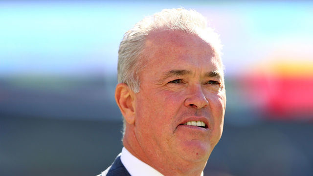 PHILADELPHIA, PA - SEPTEMBER 20: Stephen Jones walks onto the field before the game between the Philadelphia Eagles and the Dallas Cowboys on September 20, 2014 at Lincoln Financial Field in Philadelphia, Pennsylvania.