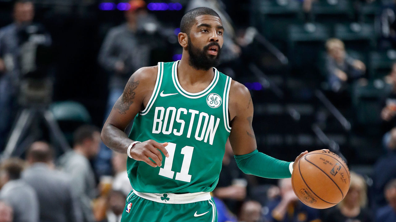 INDIANAPOLIS, IN - DECEMBER 18: Kyrie Irving#11 of the Boston Celtics dribbles the ball during the game against the Indiana Pacers at Bankers Life Fieldhouse on December 18, 2017 in Indianapolis, Indiana.
