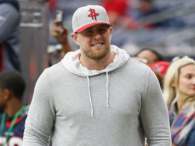 HOUSTON, TX - DECEMBER 10: J.J. Watt #99 of the Houston Texans walks the sidelines during the game against the San Francisco 49ers at NRG Stadium on December 10, 2017 in Houston, Texas.
