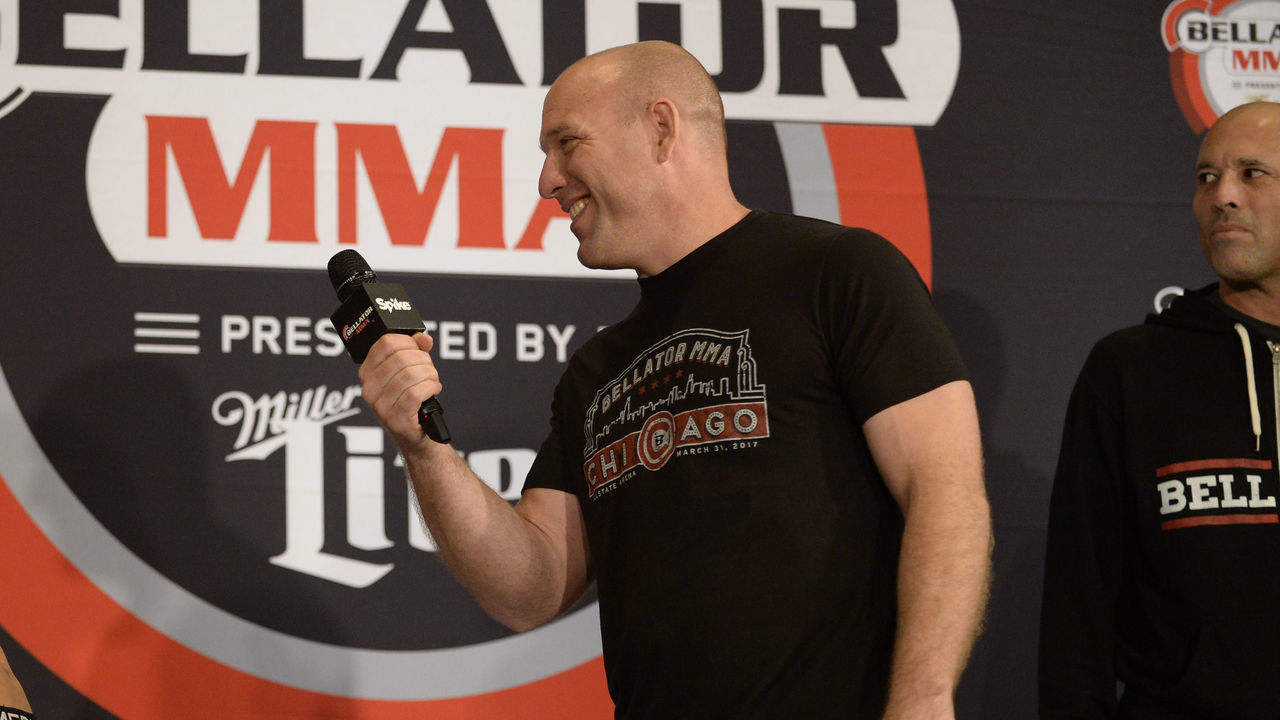 UNCASVILLE, CT - APRIL 20: A.J. McKee pose for photos at the weigh-in. A.J. McKee will be challenging Dominic Mazzotta at Featherweight in Bellator 178 on April 20, 2017 at the Mohegan Sun Arena in Uncasville, Connecticut.