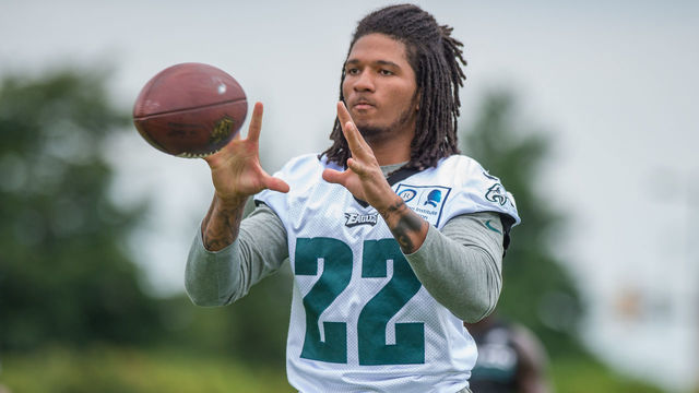 PHILADELPHIA, PA - JULY 27: Philadelphia Eagles cornerback Sidney Jones (22) during Eagles Training Camp at The Novacare Complex in Philadelphia, PA.