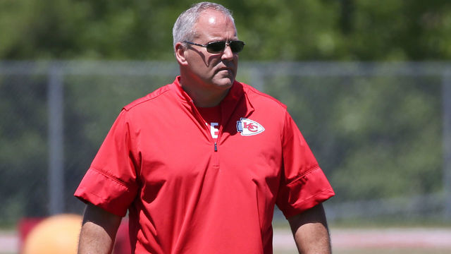 KANSAS CITY, MO - MAY 07: Special Teams coach Dave Toub during the Chiefs Rookie Camp on May 7, 2017 at One Arrowhead Drive in Kansas City, MO.