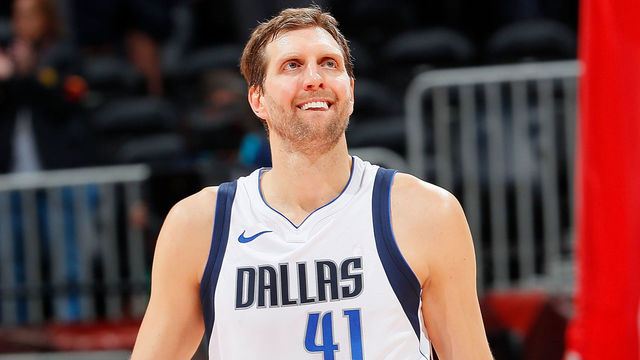 ATLANTA, GA - DECEMBER 23: Dirk Nowitzki #41 of the Dallas Mavericks reacts after their 112-107 loss to the Atlanta Hawks at Philips Arena on December 23, 2017 in Atlanta, Georgia.