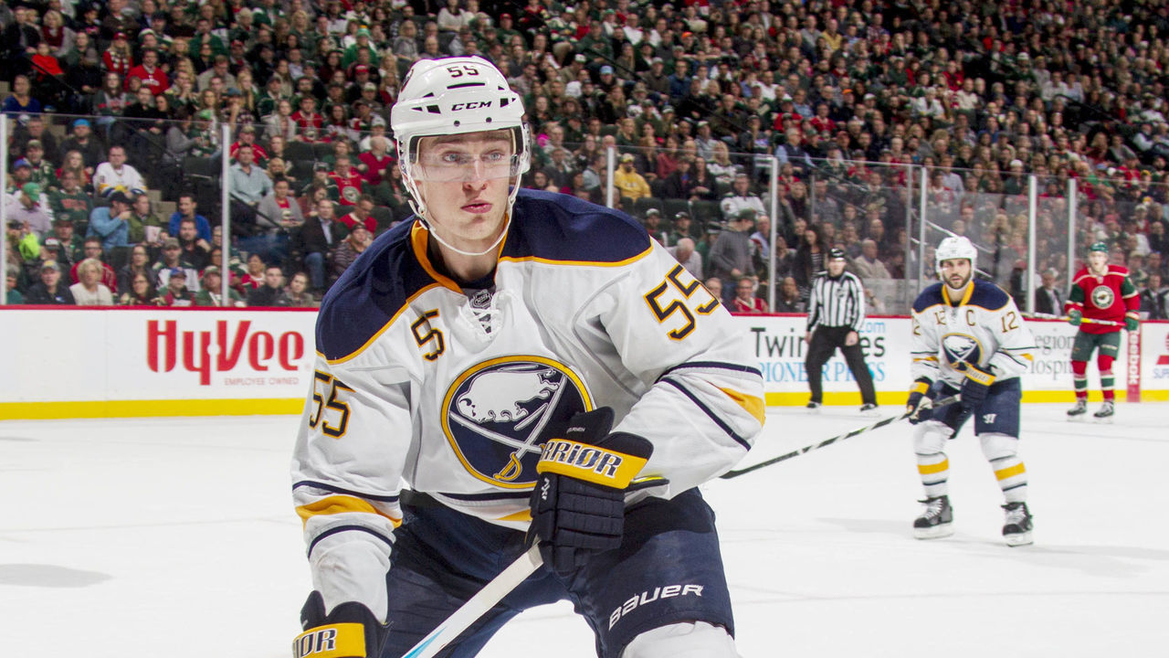 ST. PAUL, MN - NOVEMBER 1: Rasmus Ristolainen #55 of the Buffalo Sabres skates against the Minnesota Wild during the game on November 1, 2016 at the Xcel Energy Center in St. Paul, Minnesota.