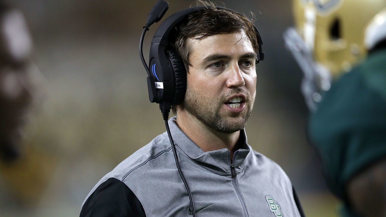 WACO, TX - SEPTEMBER 02: Kendal Briles of the Baylor Bears at McLane Stadium on September 2, 2016 in Waco, Texas.
