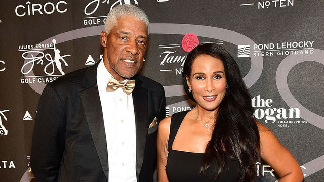 PHILADELPHIA, PA - SEPTEMBER 10: (L-R) Julius Erving and Beverly Johnson attend the Erving Golf Classic Black Tie Ball sponsored by Delta Airlines & Pond LeHocky Law, with cocktails presented by Tanqueray No. TEN. Produced by PGD Global on September 10, 2017 at The Logan in Philadelphia, Pennsylvania.