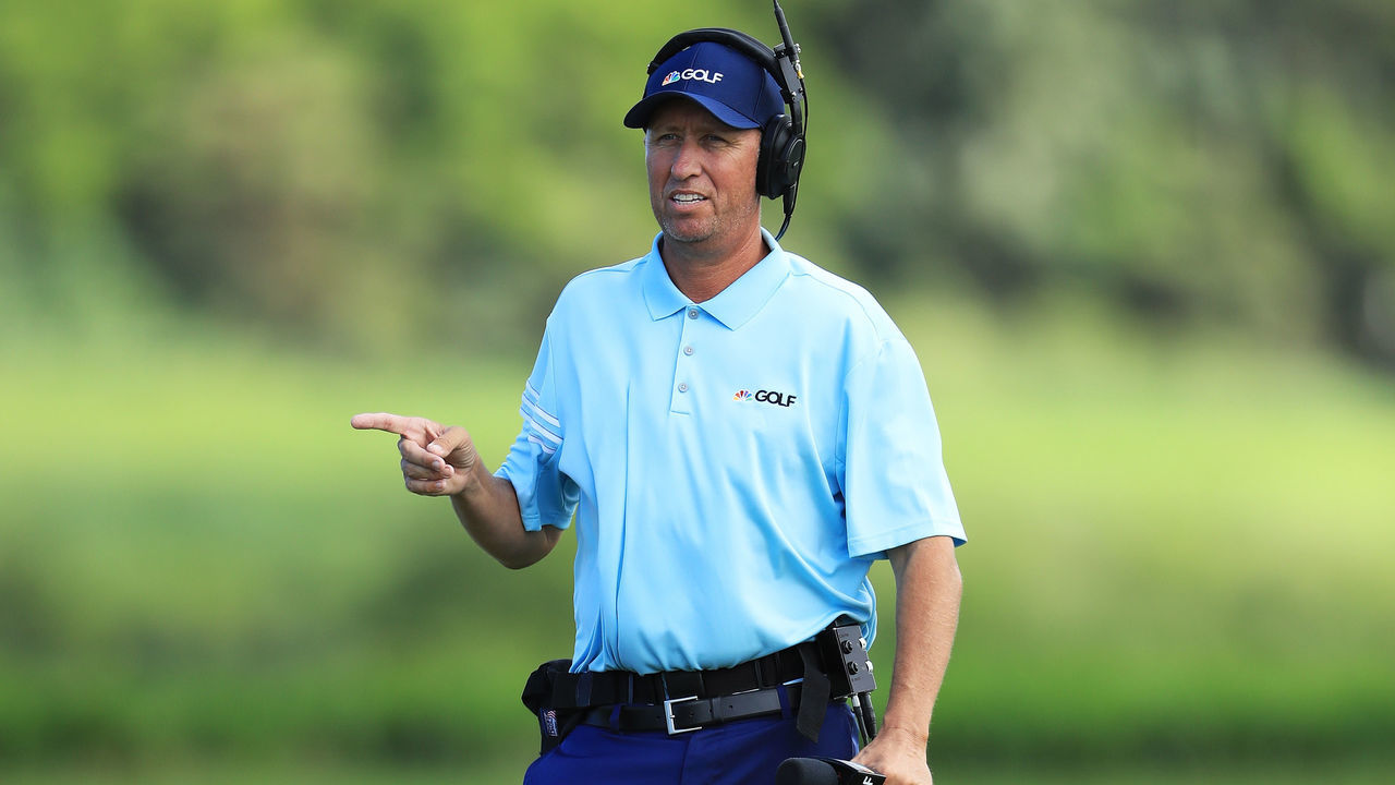 LAHAINA, HI - JANUARY 04: Golf Channel correspondent Jim 'Bones' Mackay during the first round of the Sentry Tournament of Champions at Plantation Course at Kapalua Golf Club on January 4, 2018 in Lahaina, Hawaii.