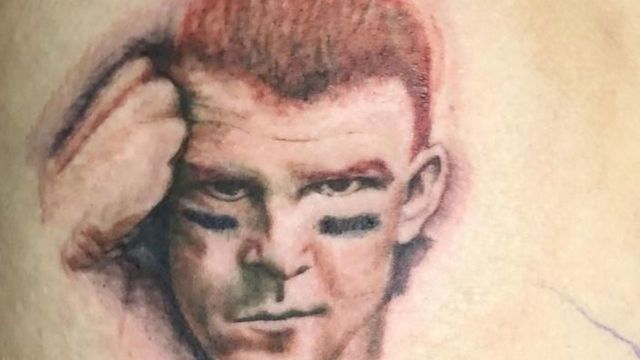 Bills fan gets Dalton tattoo on butt