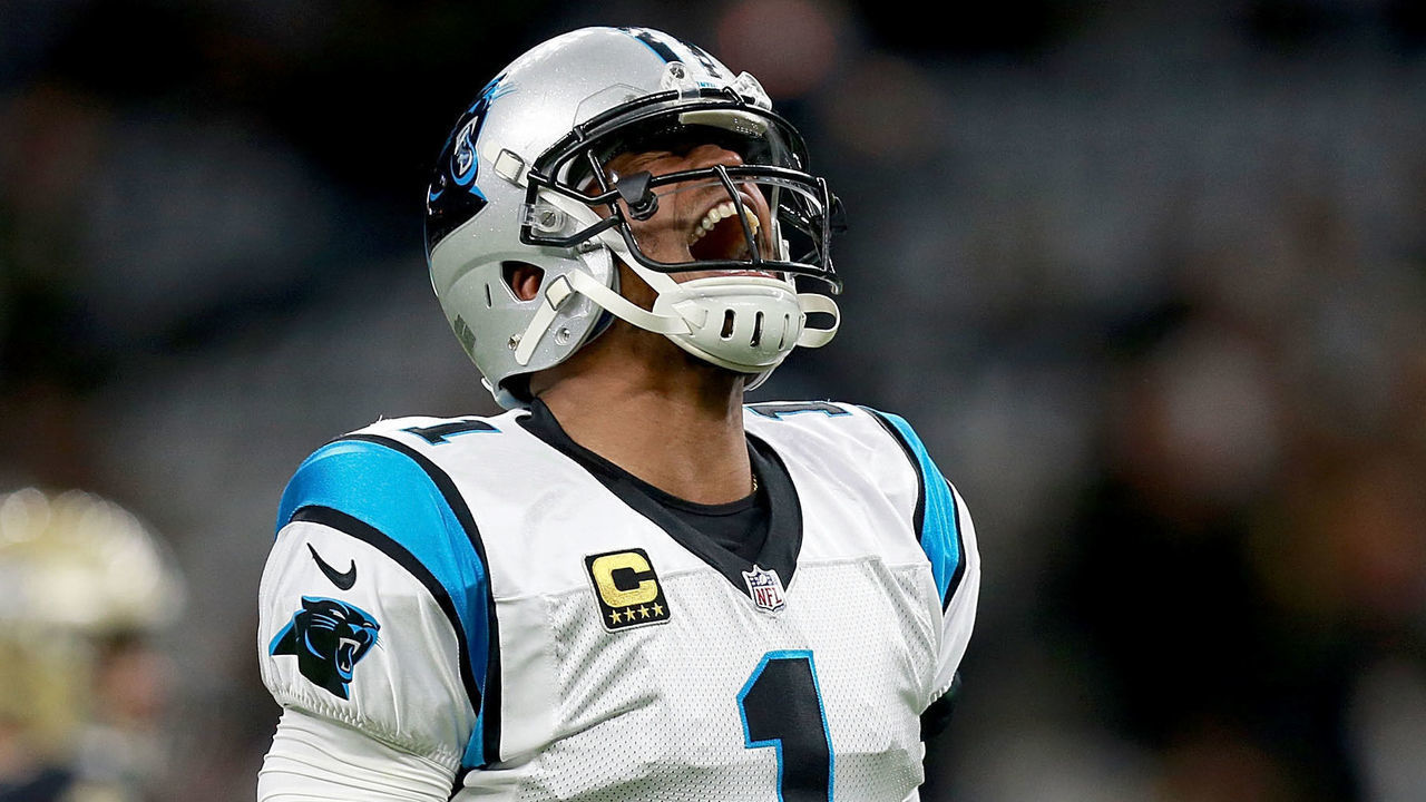 NEW ORLEANS, LA - JANUARY 07: Cam Newton #1 of the Carolina Panthers warms up prior to the NFC Wild Card playoff game against the New Orleans Saints at the Mercedes-Benz Superdome on January 7, 2018 in New Orleans, Louisiana.