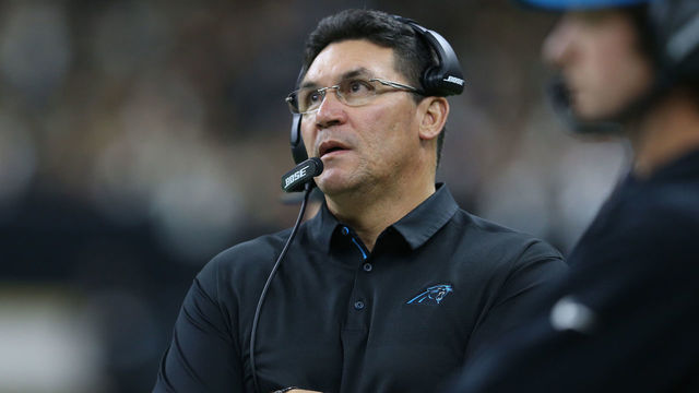 Panthers' Rivera questions late grounding call on Newton