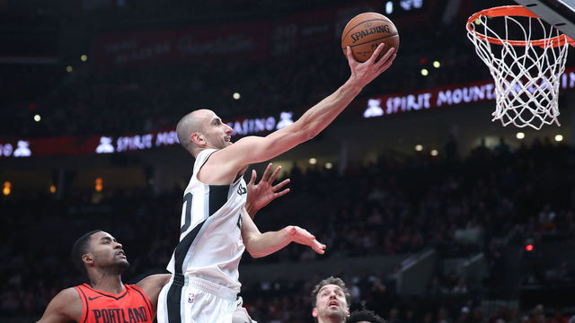 Ginobili joins elite company by dropping 26 points at age 40