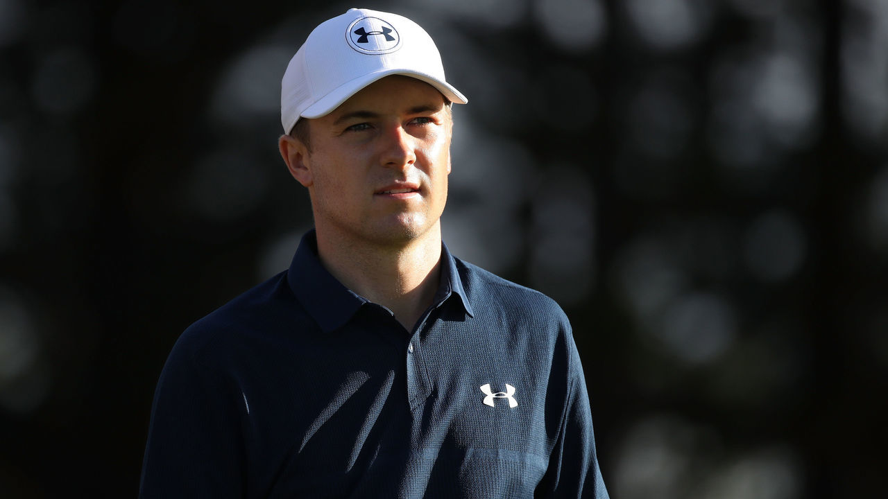 LAHAINA, HI - JANUARY 06: Jordan Spieth of the United States walks from the second tee during the third round of the Sentry Tournament of Champions at Plantation Course at Kapalua Golf Club on January 6, 2018 in Lahaina, Hawaii.