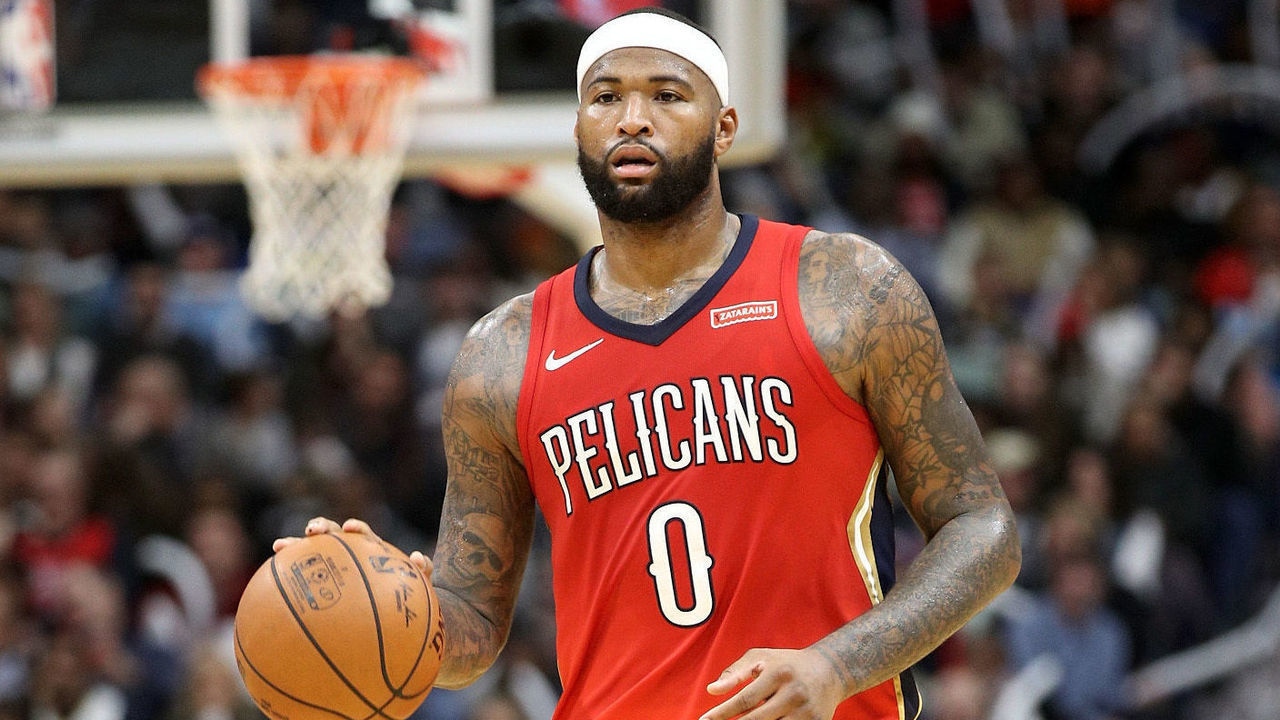 NEW ORLEANS, LA - DECEMBER 27: DeMarcus Cousins #0 of the New Orleans Pelicans in action against the Brooklyn Nets at the Smoothie King Center on December 27, 2017 in New Orleans, Louisiana.