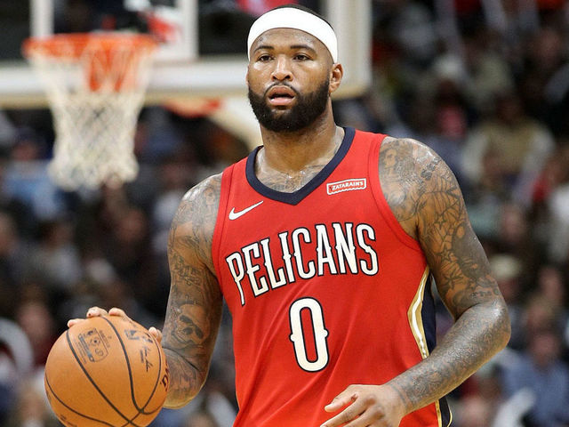 NEW ORLEANS, LA - DECEMBER 27: DeMarcus Cousins #0 of the New Orleans Pelicans in action against the Brooklyn Nets at the Smoothie King Center on December 27, 2017 in New Orleans, Louisiana.