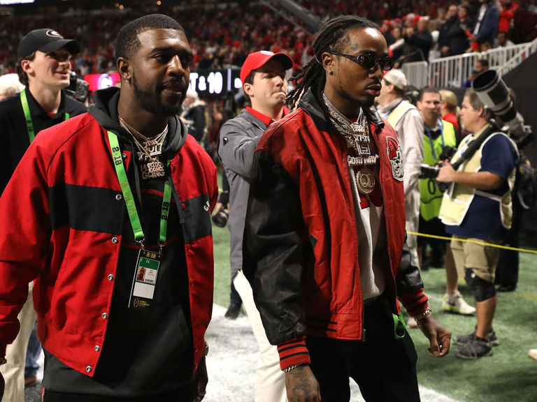 Watch Drake tells Quavo to pay up after winning national championship